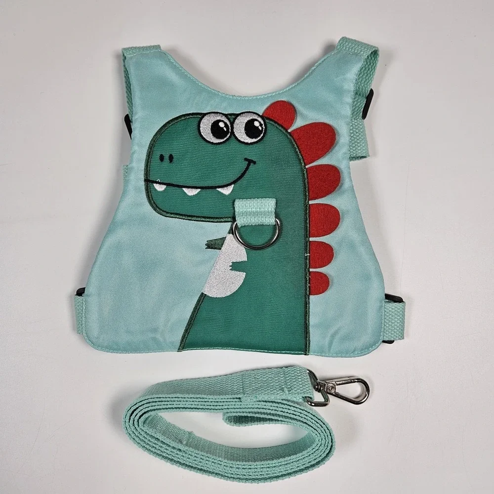 Dinosaur Safety Harness Toddler‎ Mint Green Adjustable Leash Walking Belt
